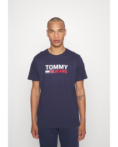 Camiseta TOMMY TJM CORP LOGO TEE azul